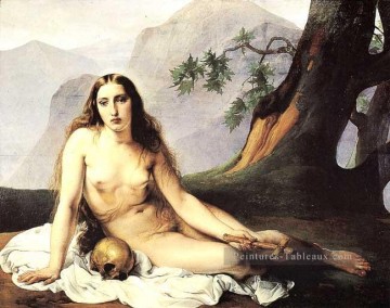 La pénitent Magdalene femelle Nu Francesco Hayez Peinture à l'huile